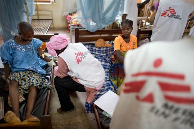 MSF à l'hôpital de Batangafo  Juillet 2013