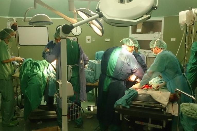 Bloc opératoire de l'hôpital Al Shifa  Gaza