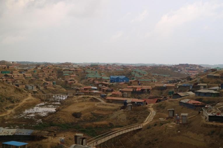 Une vue du&nbsp;camp de réfugiés de Kutupalong-Balukhali.&nbsp;
 © MSF
