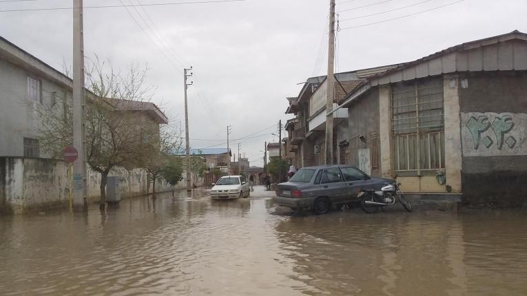 Inondations dans la ville d'Aq Qala, dans la province du Golestan. 2019. Iran.&nbsp;
 © MSF