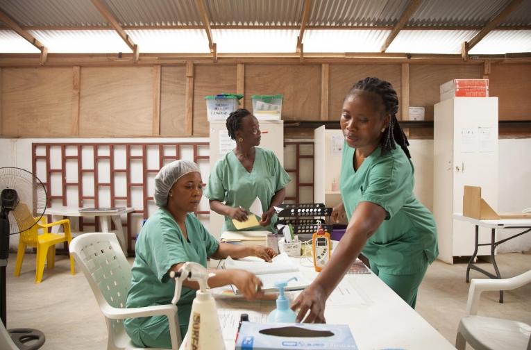 Au Liberia,&nbsp;MSF gère actuellement un hôpital pédiatrique, l'hôpital de Bardnesville Junction, et le programme de santé mentale, qui a débuté en 2017.
 © marco garofalo