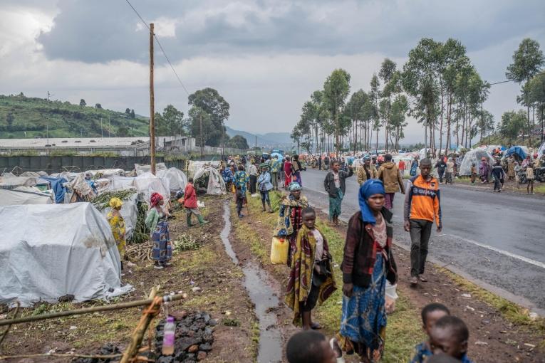 Vue de la route entre Goma et Rutshuru. République démocratique du Congo.&nbsp;4 novembre 2022.
 © Moses Sawasawa