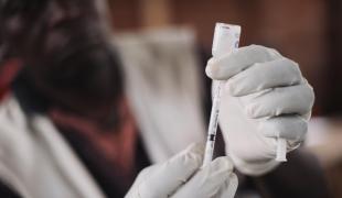 Vaccination à Masisi, en République démocratique du Congo, août 2014. 