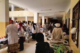 Vue de l'hôpital d'El Fasher en avril 2023. Soudan. 