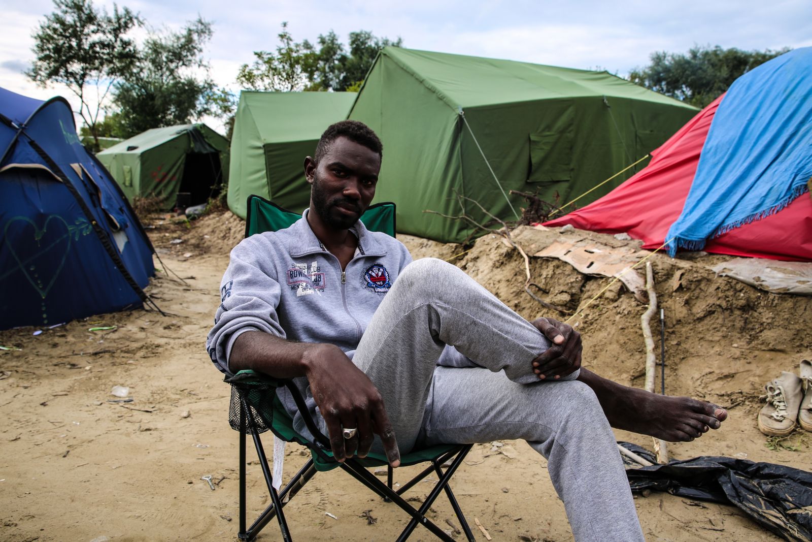 Abu Ali, jeune réfugié soudanais de 27 ans. © Mohammad Ghannam/MSF