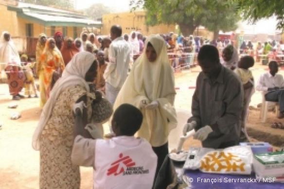Nigéria, Etat de Katsina dans le district de Musawa, mars 2009. Au Nigéria, c'est la pire épidémie de méningite dans le pays depuis 1996.
