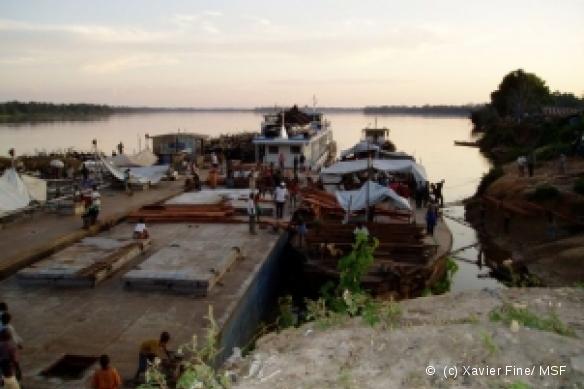 Les réfugiés ont traversé ce fleuve qui separe le Congo  Brazzaville de la RD Congo (RDC). 