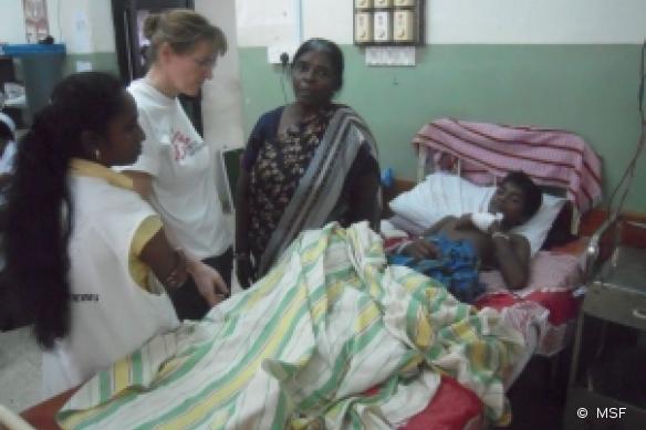 Hôpital de Vavuniya, février 2009.