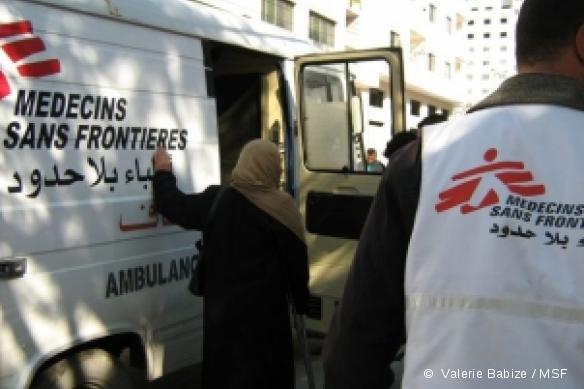 Ambulance MSF dans la bande de Gaza - Décembre 2007