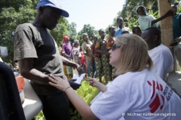 Nord de la République centrafricaine où MSF traite la maladie du sommeil, septembre 2009.