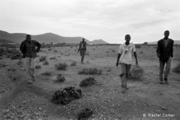 Migrants d'origine sub-saharienne au Maroc. 