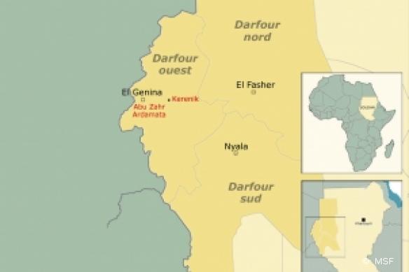 Carte du Soudan