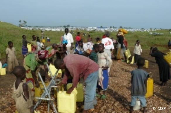 Ouganda, décembre 2008. Camp de réfugiés de Matanda, près de la localité frontalière de Ishasha.
