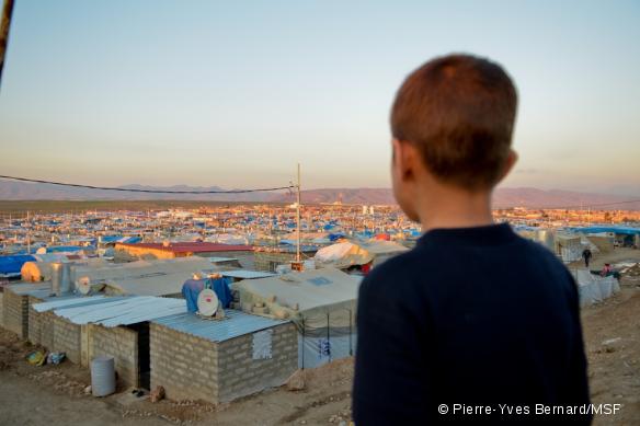 Le camp de réfugiés syriens de Domiz, en Irak, en 2013.