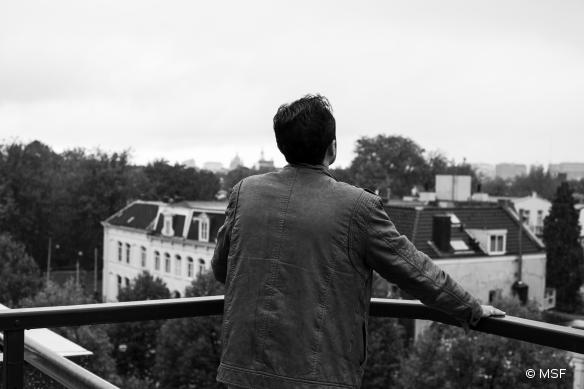 Le Dr Marwan après son arrivée à Amsterdam