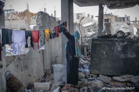 Bande de Gaza, septembre 2014, après l'offensive militaire israélienne de l'été.