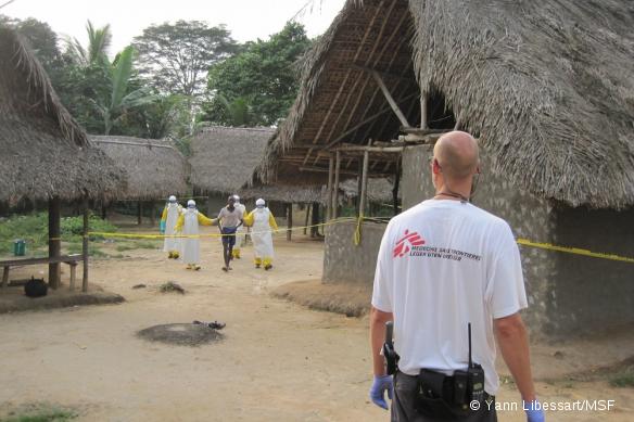 L'équipe MSF de réponse rapide est intervenue en décembre dernier contre des cas d'Ebola à Quewein, dans le comté de Grand Bassa, au Liberia.