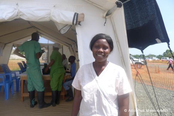 Salome Karwah - patiente qui a survécu à Ebola et travaille maintenant pour MSF