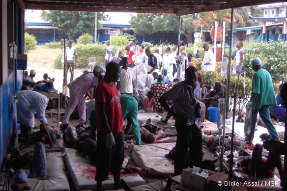 Prise en charge des blessés à l'hôpital d'Abobo - Abidjan, Côte d'Ivoire