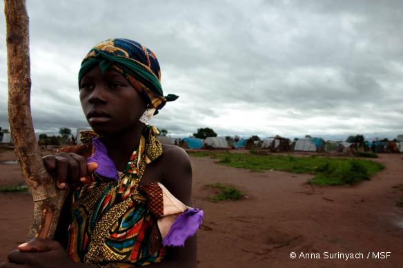 Camp de déplacés de Kabo où intervient MSF