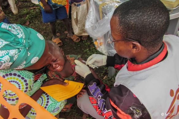 Les équipes MSF ont vacciné 4165 enfants contre la rougeole dans la zone de Mulungu, au Sud Kivu, en République démocratique du Congo.