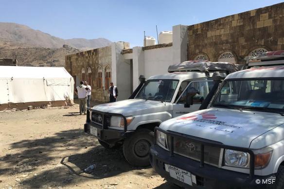 L'hôpital d'Haydan, dans le nord du Yémen, en mars 2017.