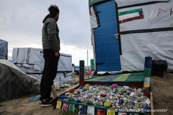 Zulfaqar, jeune migrant irakien réfugié dans la Jungle de Calais.