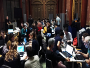 Un mapathon au siège de Mozilla, à Paris, en 2016.