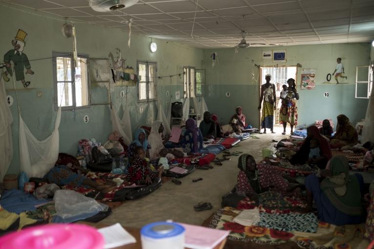 Centre de traitement nutritionnel à N'Djamena. 2017.