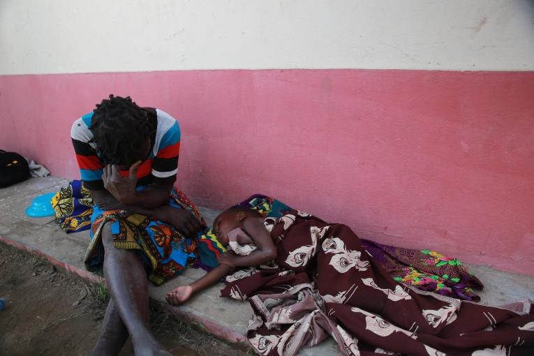 Des personnes affectées par la diarrhée sévère. Mozambique. 2019.