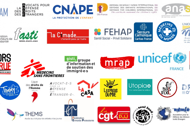 36 associations et syndicats adressent une lettre ouverte au Premier Ministre pour l'alerter sur la situation dramatique de nombreux mineurs isolés.