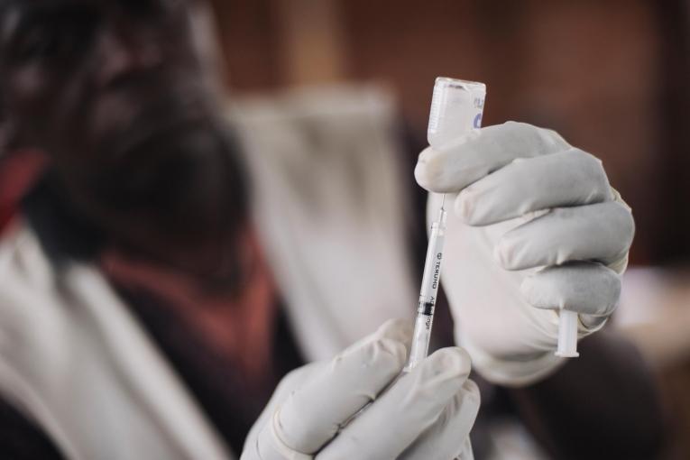 Vaccination à Masisi, en République démocratique du Congo, août 2014. 