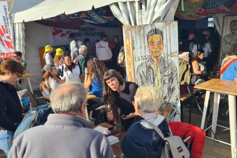 MSF lors de la fête de l'humanité 2024