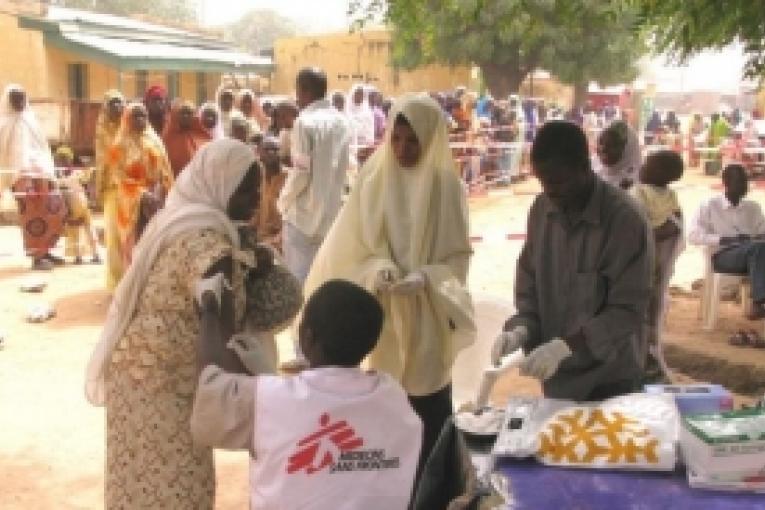 Nigéria Etat de Katsina dans le district de Musawa mars 2009. Au Nigéria c'est la pire épidémie de méningite dans le pays depuis 1996.