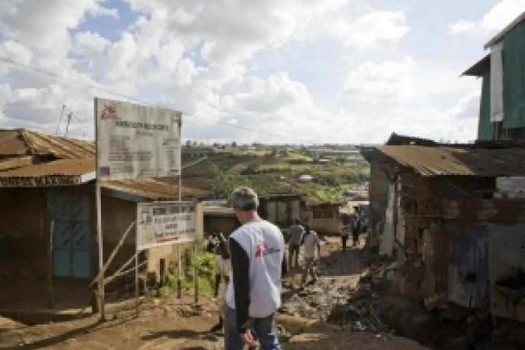 Bidonville de Kibera Nairobi