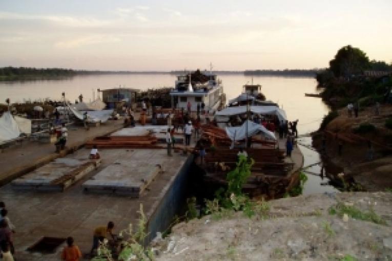 Les réfugiés ont traversé ce fleuve qui separe le Congo Brazzaville de la RD Congo (RDC).