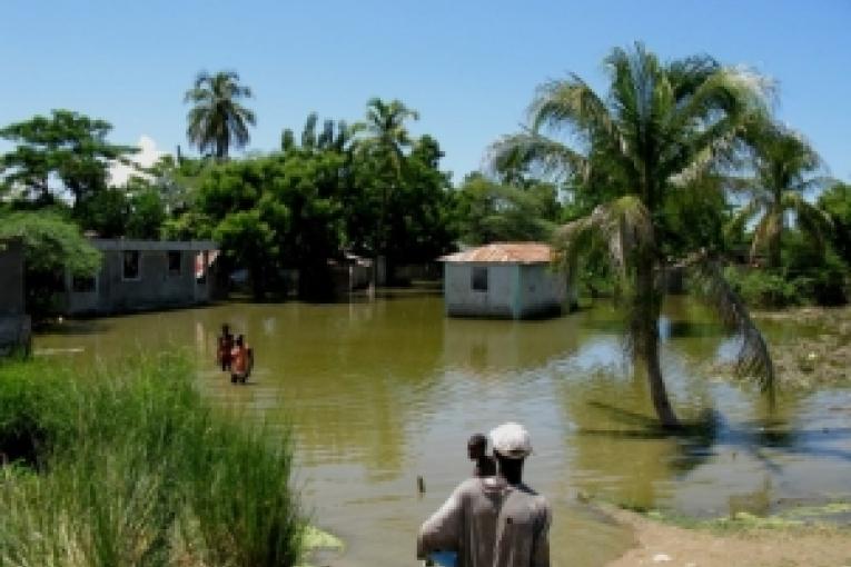 Durant une exploration dans le Bas Artibonite un village inondé dans les environs de Grande Saline