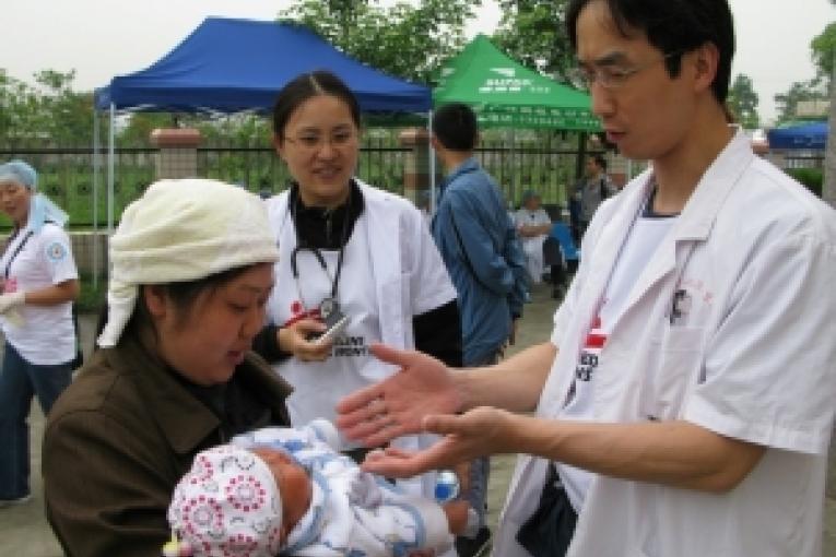Province du Sichuan 23 mai 2008. MSF intervient en urgence auprès des rescapés du séisme.
