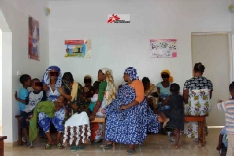 Premier jour de consultation au centre de soins dans le quartier de Kaweni bidonville de Mamoudzou Mayotte.