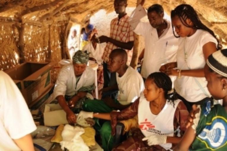 Vaccination au Niger en avril 2009