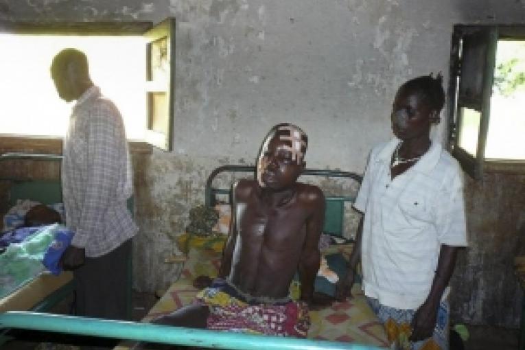 Faradje Haut Uélé où MSF a dispensé des soins à des civils blessés suite à une attaque par la LRA en décembre 2008.