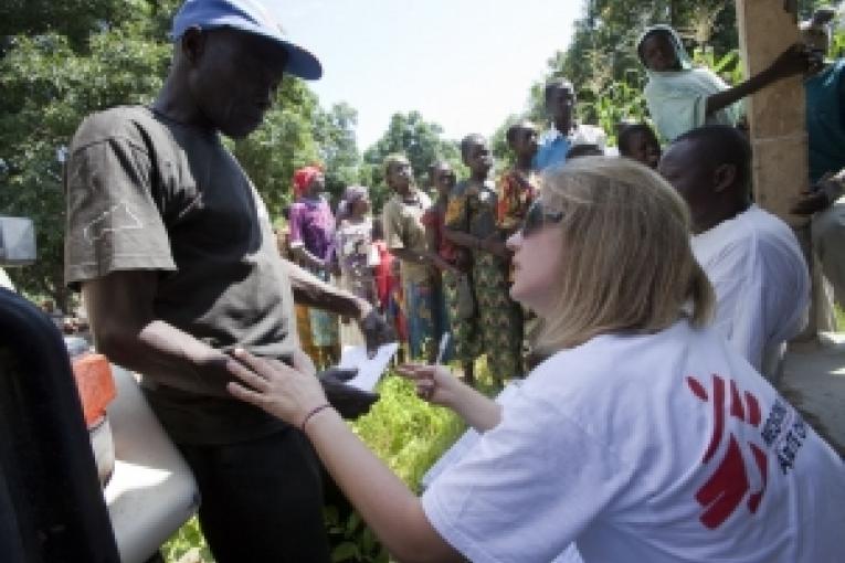 Nord de la République centrafricaine où MSF traite la maladie du sommeil septembre 2009.
