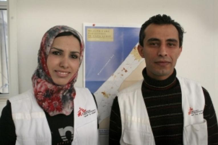 Sana et Abu Abed ont été au centre des secours médicaux MSF au cours de l'offensive israélienne sur la bande de Gaza.