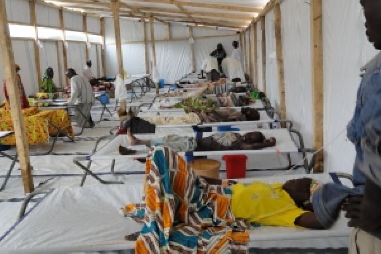 Un centre de traitement du choléra au nord du Cameroun septembre 2010