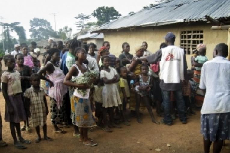 Une clinique mobile MSF dans le comté de Nimba au Liberia Janvier 2011