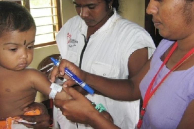 Clinique mobile MSF dans un camp de déplacés près de Vavuniya.