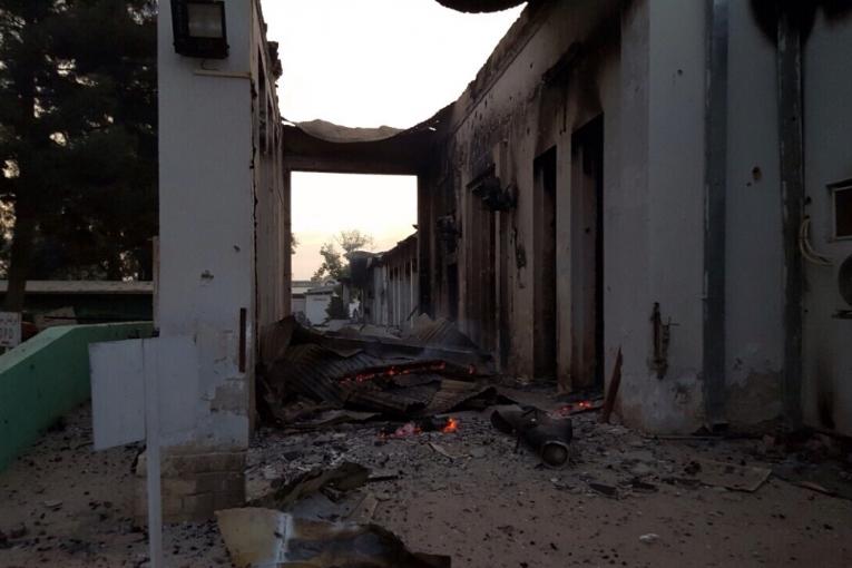 Kunduz  Aghanistan  L'hôpital MSF en flamme après un bombardement MSF