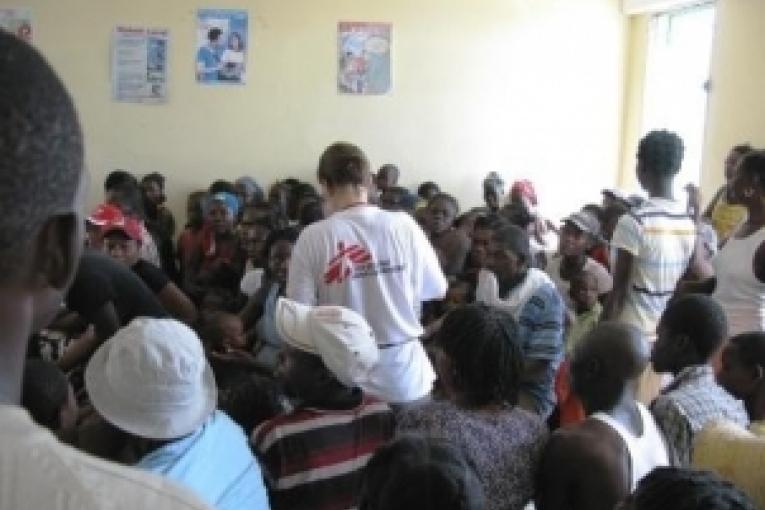 Au centre de santé de Rabouteau aux Gonaïves où MSF a effectué plus d'un millier de consultations.