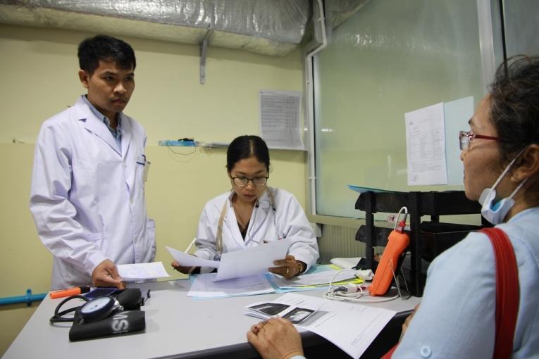Projet MSF de lutte contre l'hépatite C dans l'hôpital Preah Kossamak à Phnom Penh au Cambodge. MSF