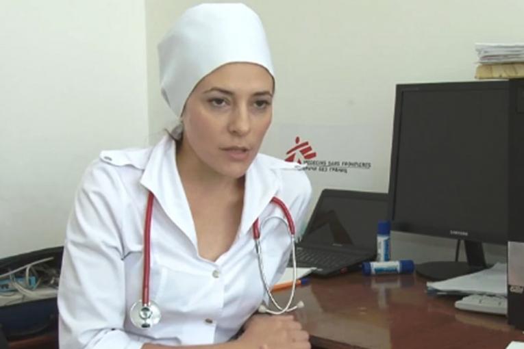 Dr Madina Saidarkhanova responsable du service de réanimation cardiologique de MSF en Tchétchénie.